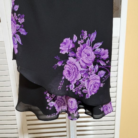 K Petite Collection Ladies Beautiful Floral Midi Dress - Picture 8 of 10